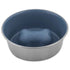 Petmate Painted Stainless Steel Slow Feed Bowl Blue Medium