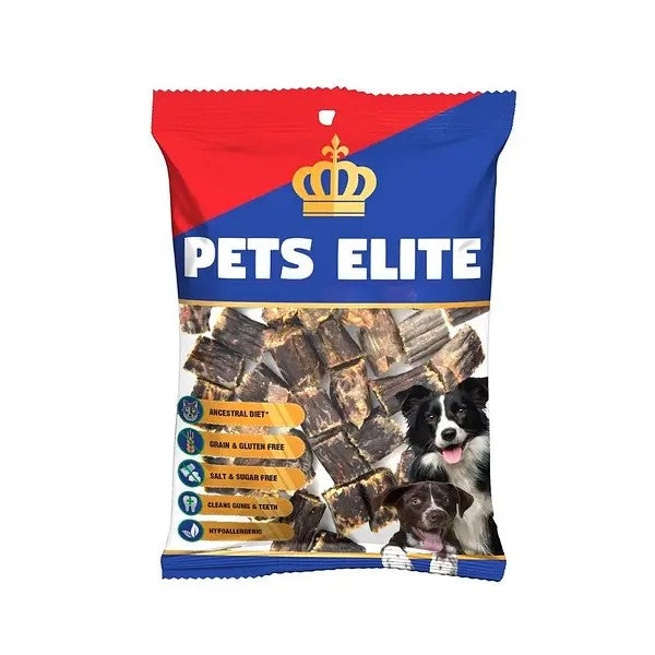 Pets Elite Beef Dry Sausage Bite Size 90g Pouch