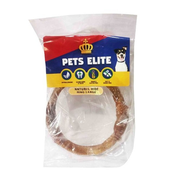 Pets Elite Natural Hide Rings Large