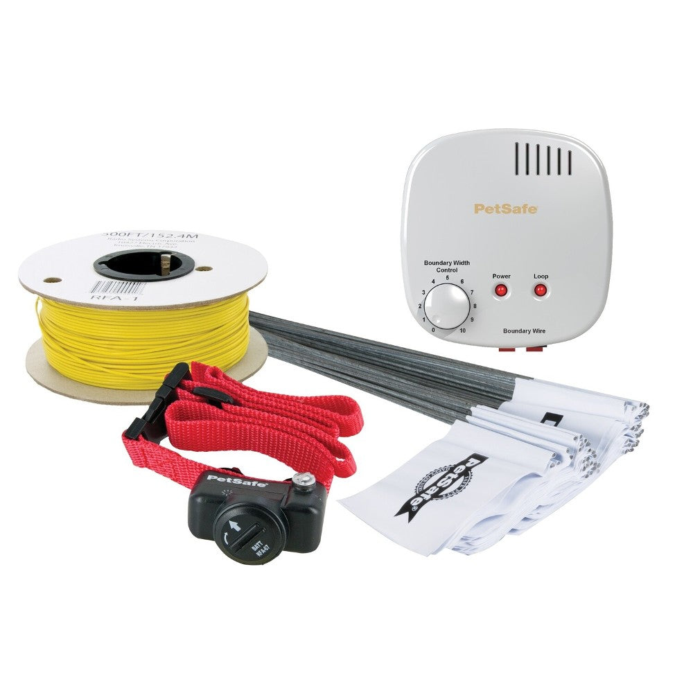 PetSafe In Ground Pet Containment Fence System - lifestyle image with pet South Africa delivery