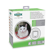 PetSafe Staywell Manual 4 Way Locking Cat Flap - lifestyle image with pet SA