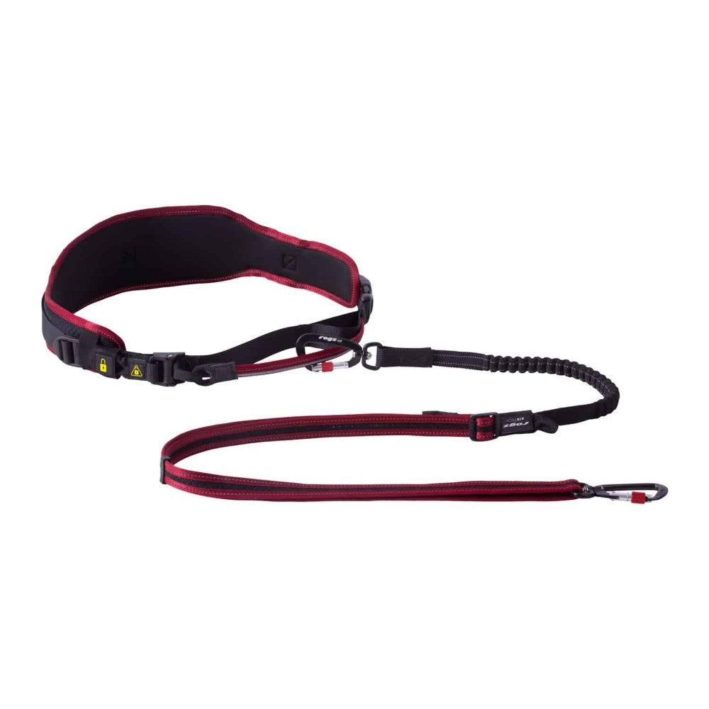 Rogz Airtech Sport Belt & Lead - Rock Red