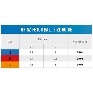 Rogz Ballz Grinz Size Guide