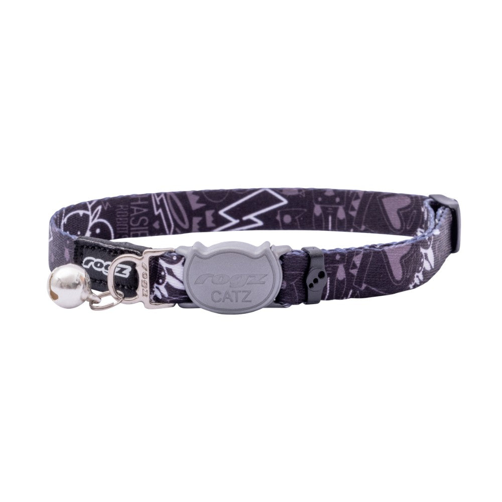 Rogz Catz Fusioncat Safety Cat Collar Midnight Black