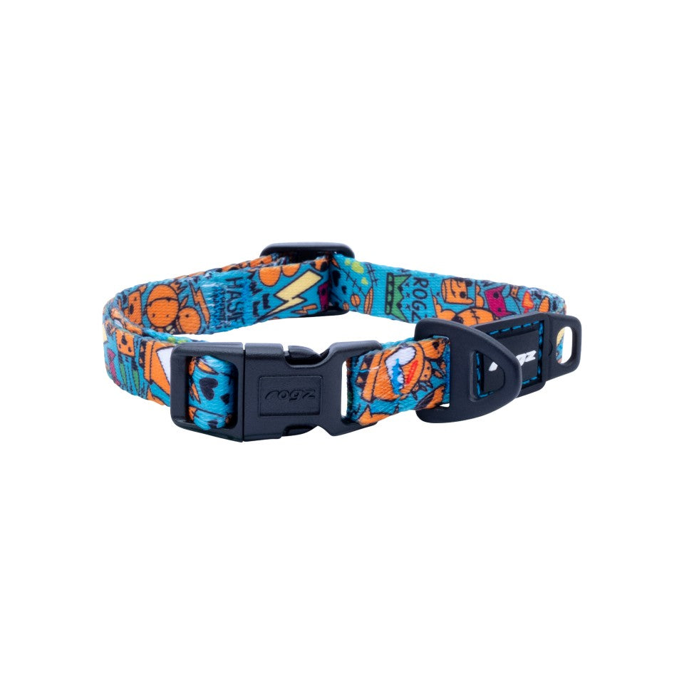 Rogz Fusion Classic Dog Collar Electric Turquoise