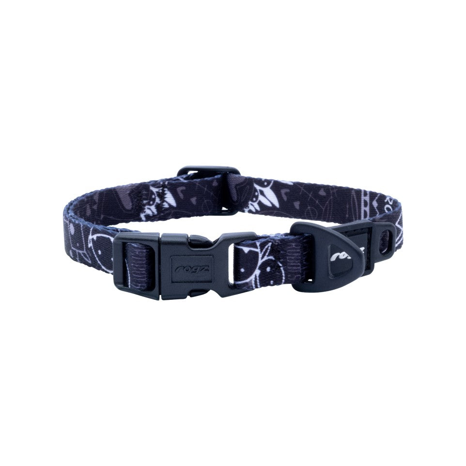 Rogz Fusion Classic Dog Collar Midnight Black