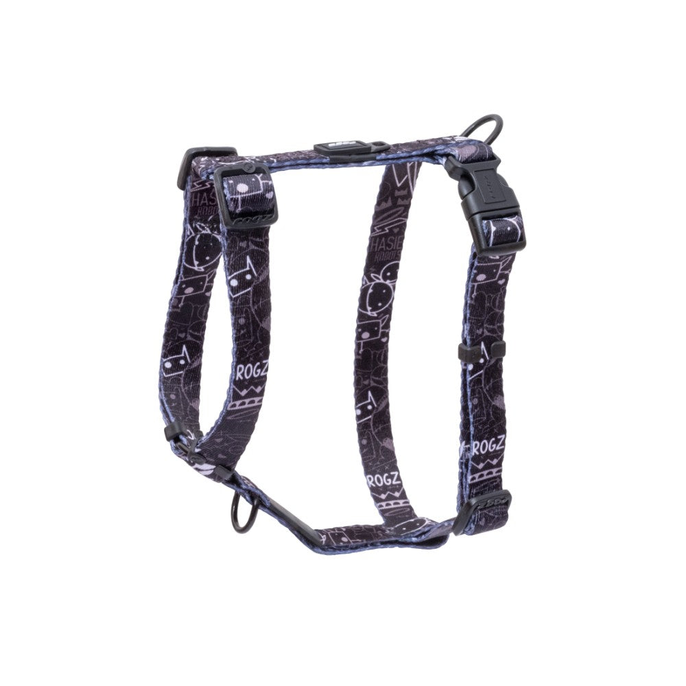 Rogz Fusion Classic Dog Harness Midnight Black