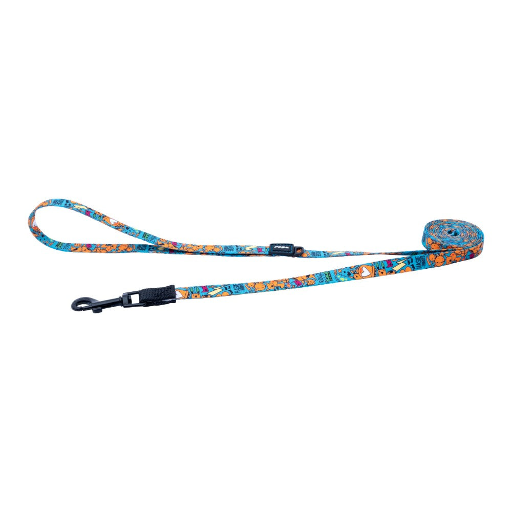 Rogz Fusion Classic Dog Lead Electric Turquoise