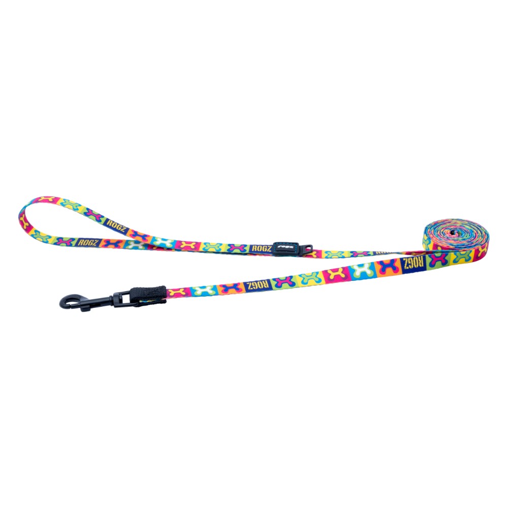 Rogz Fusion Classic Dog Lead Popart Yellow