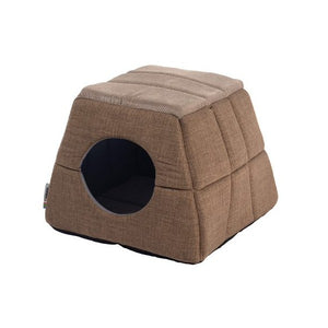 Rogz Lounge Cave Pop-Up Bed - Brown