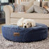 Rogz Lounge Flat Round Bed - Navy Lifestyle Image