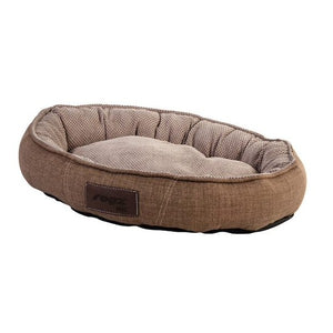 Rogz Lounge Oval Walled Bed - Brown