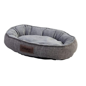 Rogz Lounge Oval Walled Bed - Grey