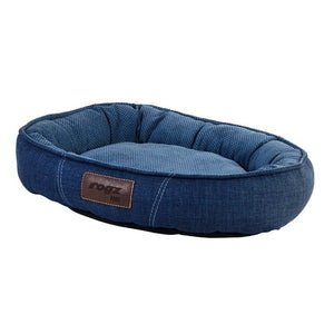 Rogz Lounge Oval Walled Bed - Navy