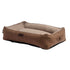 Rogz Lounge Walled Rectangular Bed - Brown