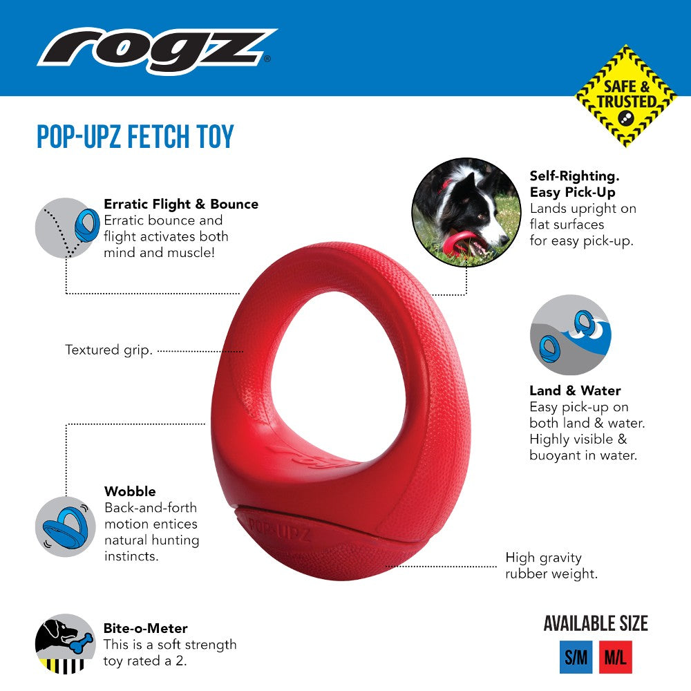 synoniemenlijst Voorverkoop Gedachte Rogz Pop-Upz Self-Righting Float and Fetch Dog Toy | Buy Dog Toys – Canine  & Co