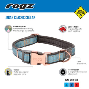 Rogz Urban Classic Collar Buy Small Dog Collars Online Canine Co