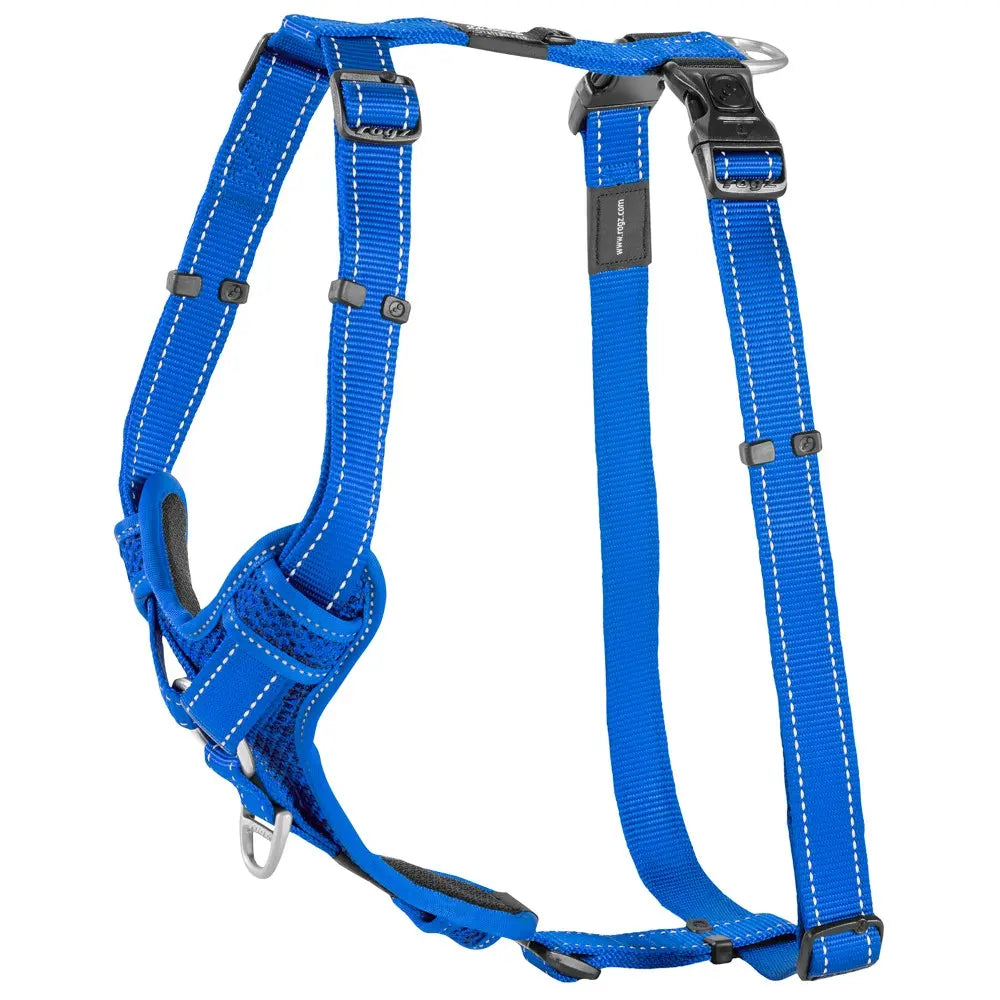 Rogz Utility Reflective Control Harness Blue
