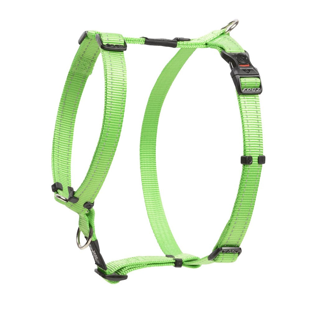 Rogz Utility Reflective H-Harness Lime