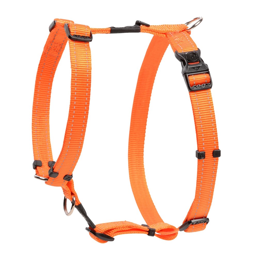 Rogz Utility Reflective H-Harness Orange