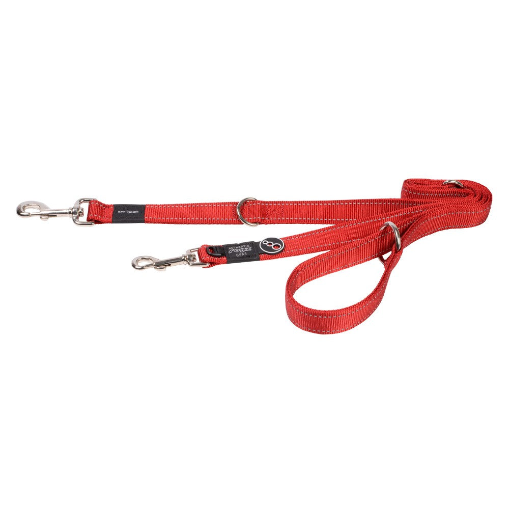 Rogz Utility Reflective Multi Lead Red