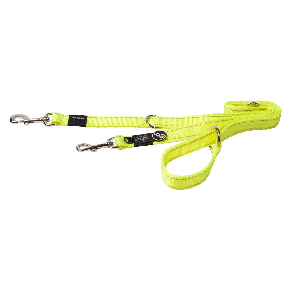 Rogz Utility Reflective Multi Lead Yellow