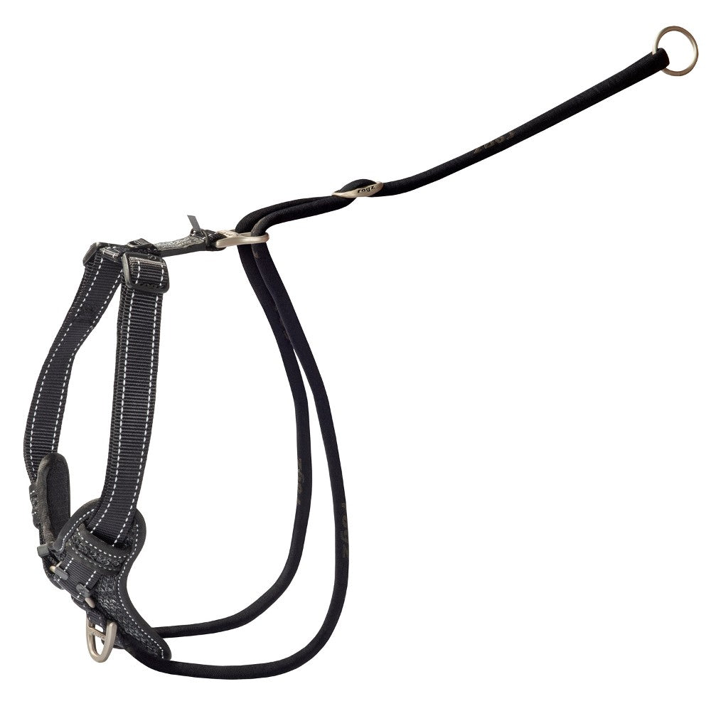 Rogz Utility Stop-Pull Harness Black