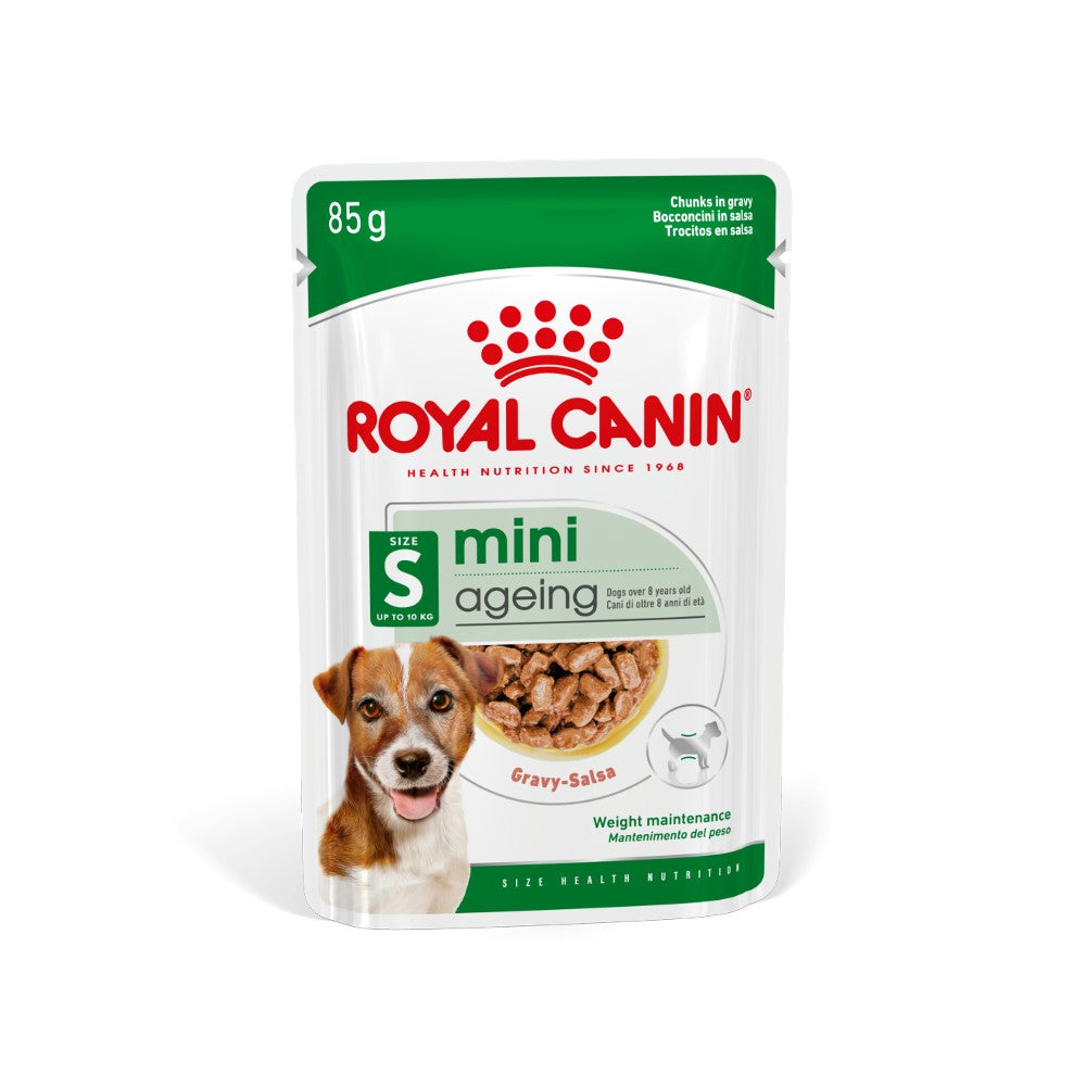 Royal Canin Mini Ageing 12+ Wet Food Pouch Packaging Single Pouch