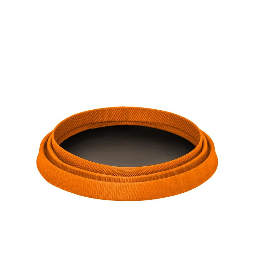 Ruffwear Bivy Collapsible Travel Dog Bowl - Orange salamander Collapsed