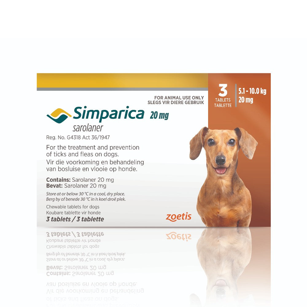 Simparica Tablets Small 5kg - 10kg