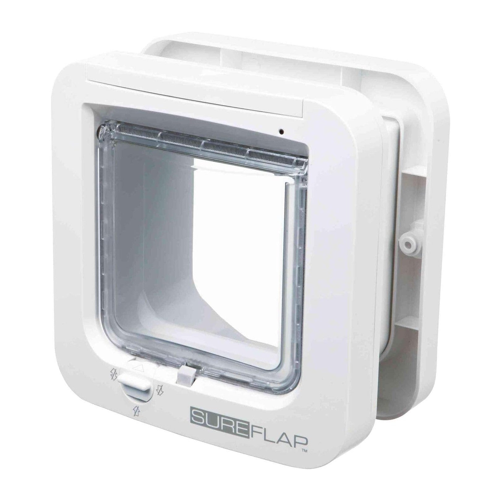 Sureflap Microchip Cat Flap White Side View