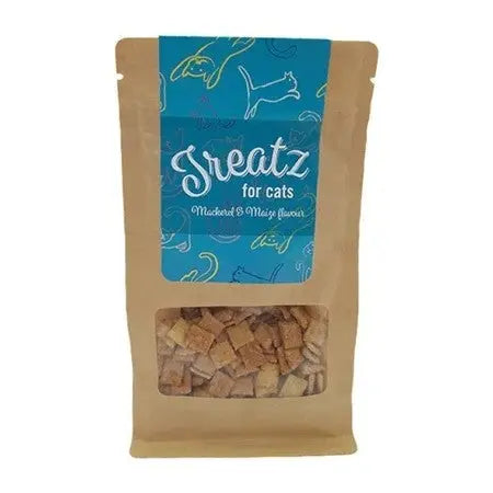 Treatz 4 Cats Mackerel & Maize Packaging Front 80g