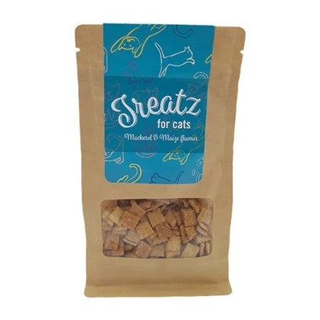 Treatz 4 Cats Mackerel & Maize Packaging Front 80g