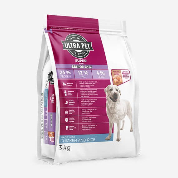 Ultra Pet Superwoof Senior Dog Food – lifestyle image (South Africa)