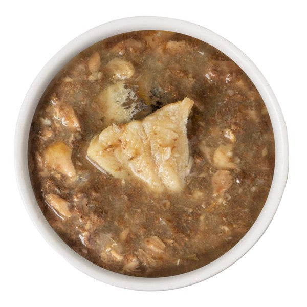 Weruva Canned Cat Food - Polynesian BBQ - lifestyle image with pet SA