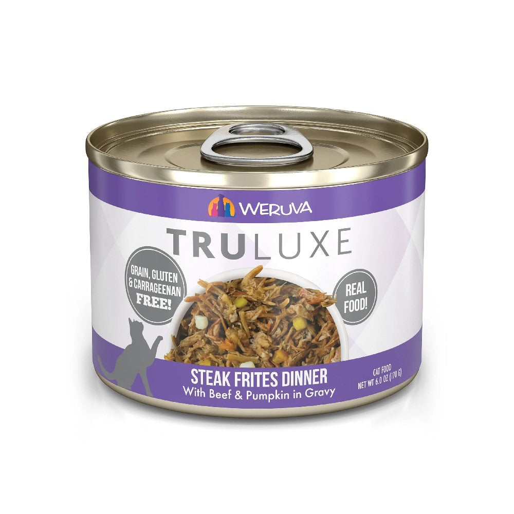 Weruva Canned Cat Food - Steak Frites - lifestyle image with pet shipping in South Africa