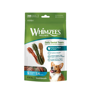 Whimzees Toothbrush Small 14 Treats Packaging Front