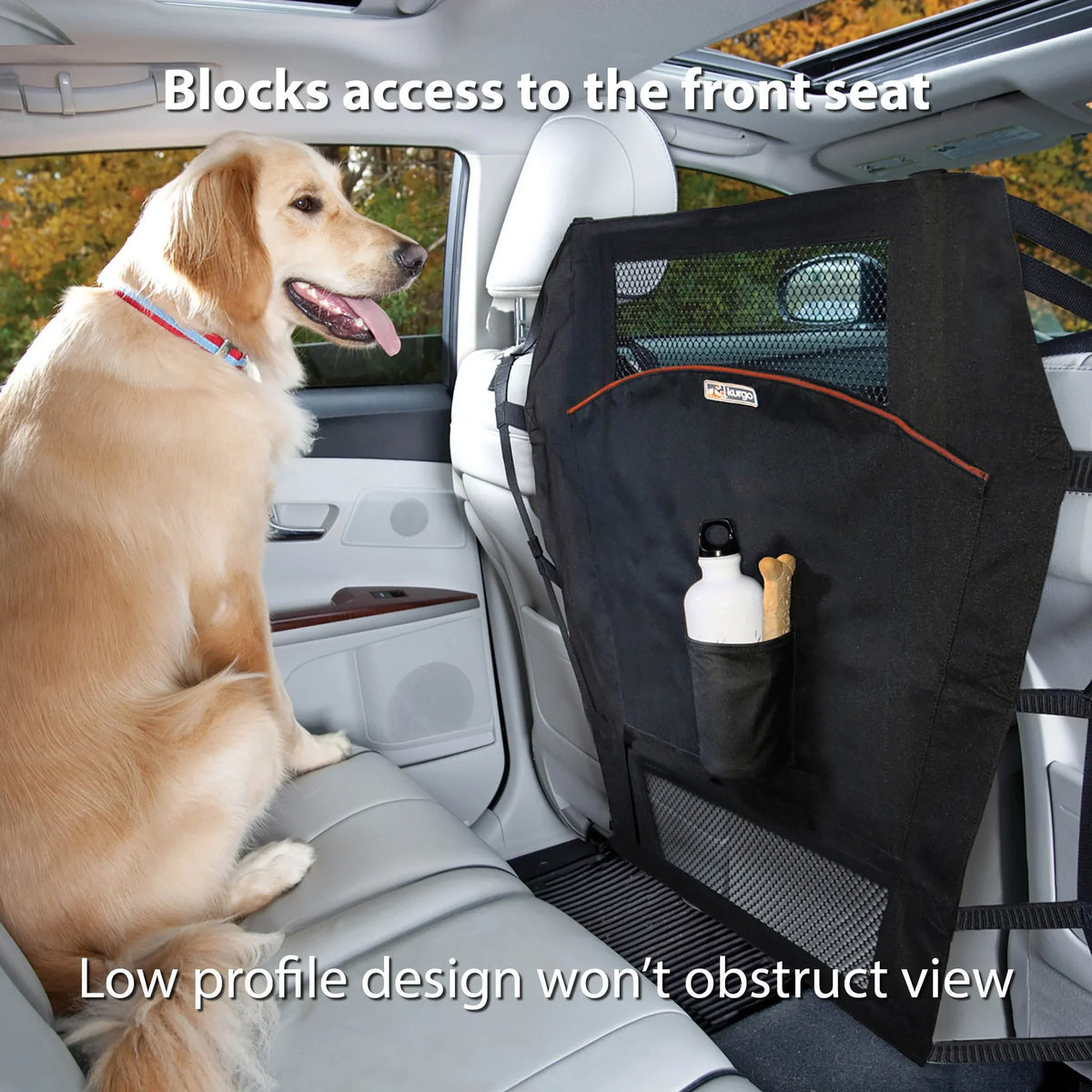 Kurgo Backseat Barrier – Black – view 5
