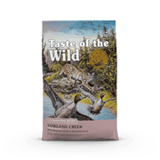Taste of the Wild Feline Lowland Creek cat food with Roasted Quail and Roasted Duck bag front