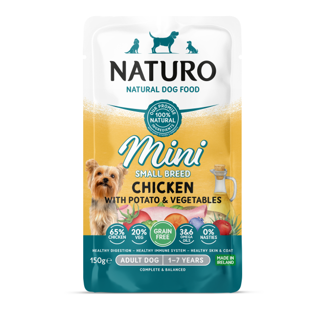 Naturo Mini Adult Grain Free Chicken Potato & Veg Dog Wet Dog Food