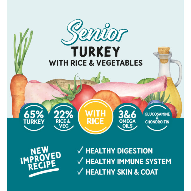 Naturo Turkey with Rice and Vegetables Senior Wet Dog Food   | Canine & Co