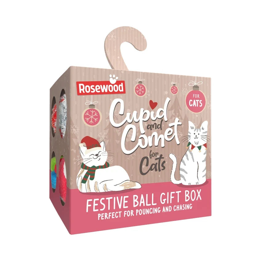 Rosewood Cupid & Comet Festive Ball Gift Box (8 Pcs)