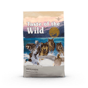 Taste of the Wild Canine Wetlands Adult formula with Wild Fowl dry dog food bag front