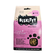 Biskitty tuna-flavored cat treats in a 200g bag, perfect for rewarding your feline friend.