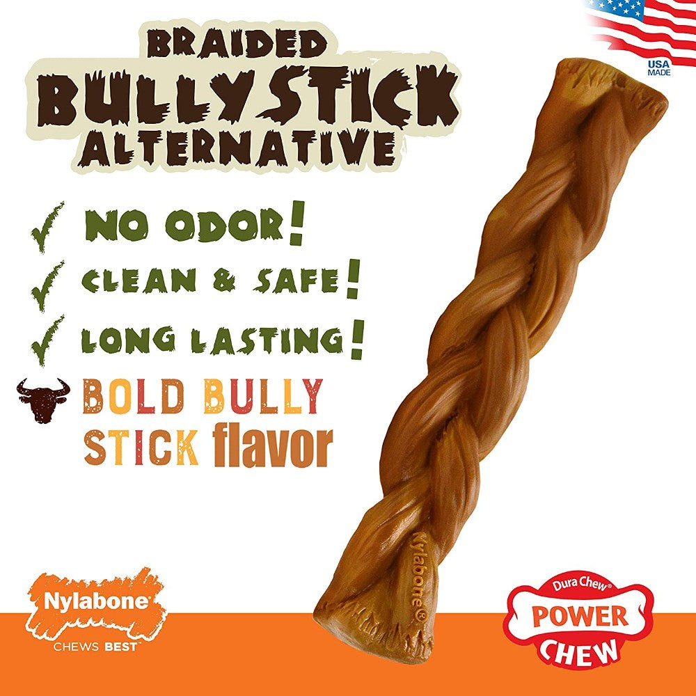 Nylabone Extreme Braided Bully Stick - Beef