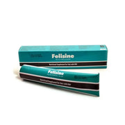 Felisine nutritional supplement tube for cats with FRV, featuring clear packaging and easy application.