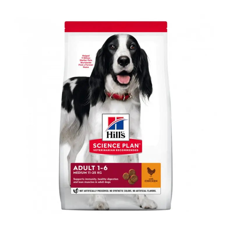 Hill’s Science Plan Medium Breed Adult Dry Dog Food, Chicken Flavour