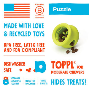 West Paw - Toppl Treat Toy Infographic