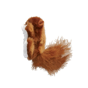 Kong Refillable Plush Cat Toy- Brown Squirrel