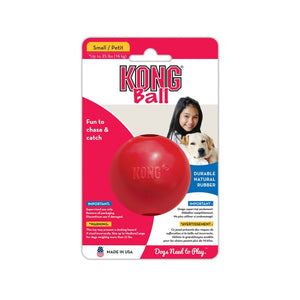 Kong Red Rubber Ball with a Hole Small
